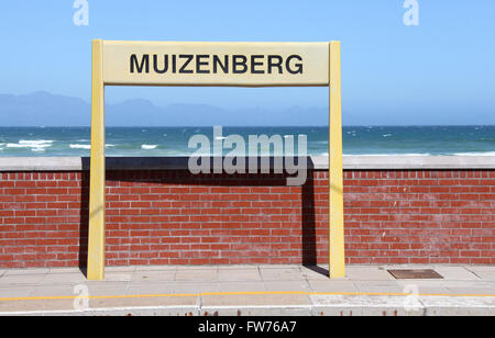 Muizenberg Station on the False Bay coast of Cape Town in South Africa Stock Photo