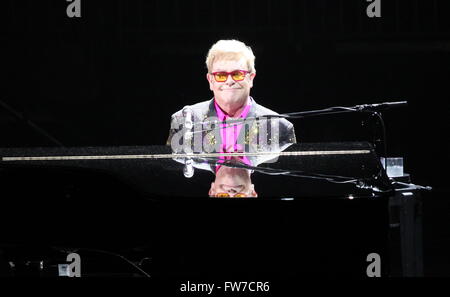 Elton John , Madison Square Garden ,12/14/2013  photo Michael Brito Stock Photo