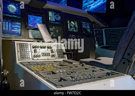 Control Mechanism In The Cabin Space Shuttle. Control Deck In The 