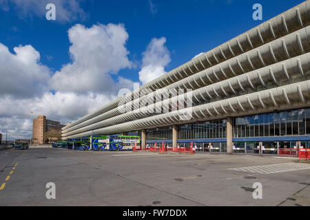 Preston Bus Station, often cited as an example of Brutalist Architecture Stock Photo
