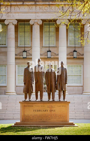 Sculpture on campus of North Carolina A&T State University honors the ...