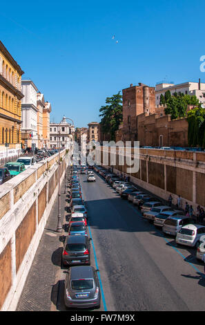 View of the Roman street in the Colosseum Stock Photo
