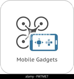 Mobile Gadgets Icon. Flat Design. Stock Vector