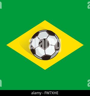 Brazil soccer background - vector illustration. eps 8 Stock Vector