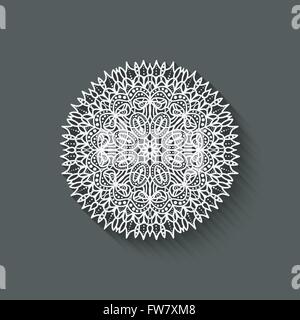 circular pattern design element - vector illustration. eps 10 Stock Vector
