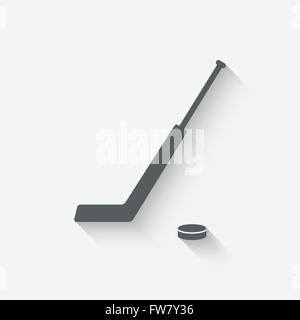 hockey sport icon - vector illustration. eps 10 Stock Vector