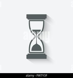 hourglass time icon - vector illustration. eps 10 Stock Vector