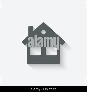 House real estate icon - vector illustration. eps 10 Stock Vector