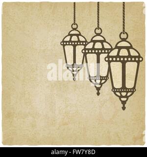 Paper art Eid-ul-fitr Mubarak vector template design Stock 