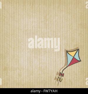 retro background with kite - vector illustration. eps 10 Stock Vector