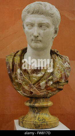 Tiberius (42 BC-37 AD). 2nd emperor of the Roman Empire from 14-37 AD. Juliio-Claudia Dynasty. The State Hermitage Museum. Saint Petersburg. Russia. Stock Photo