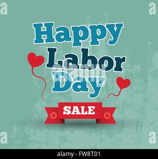 Happy Labor day american. text signs. vector illustration Stock Vector