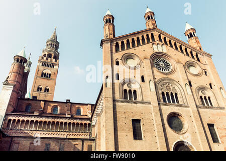 Cremona Cathedral on Piazza del Comune in Cremona Stock Photo