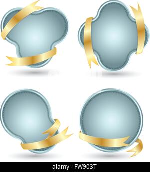 Vector banner ribbon for business concepts with icons. can use for infographic. loop business report or plan. modern template. e Stock Vector