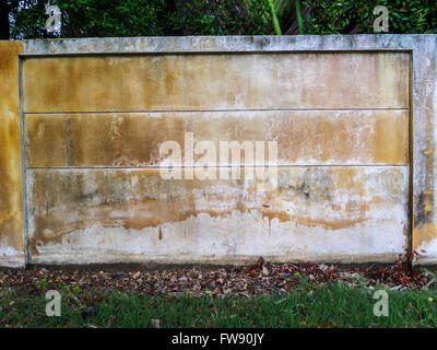 Wall color when recieve water from an artesian well or groundwater Stock Photo