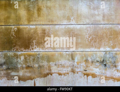Wall color when recieve water from an artesian well or groundwater Stock Photo