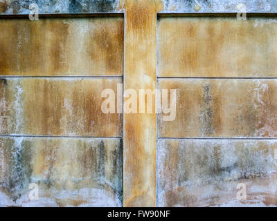 Wall color when recieve water from an artesian well or groundwater Stock Photo