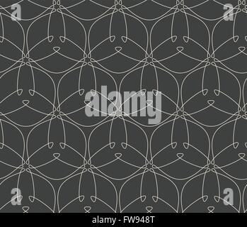 Geometric line art seamless pattern Stock Vector