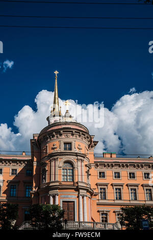 Mikhailovsky Castle, aka St Michael's castle, or Engineers castl Stock Photo