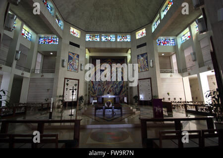 Celebrity final resting places - Holy Cross Cemetery. The Mausoleum.  Featuring: View Where: Los Angeles, California, United States When: 01 Mar 2016 Stock Photo