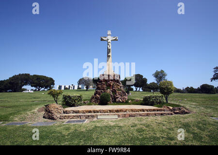 Celebrity final resting places - Holy Cross Cemetery.  Featuring: Rosalind Russell Where: Los Angeles, California, United States When: 01 Mar 2016 Stock Photo