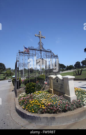Celebrity final resting places - Holy Cross Cemetery.  Featuring: General view Where: Los Angeles, California, United States When: 01 Mar 2016 Stock Photo