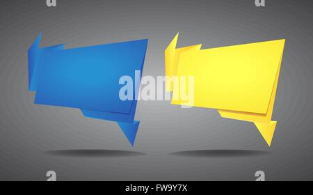 Data folder. Abstract vector background speech bubble. Stock Vector