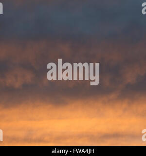 Sky at dusk in January, England, UK Stock Photo