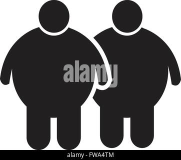 Fat People Icon Illustration design Stock Vector Image & Art - Alamy