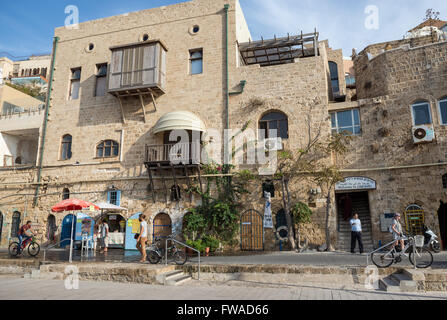 apartment houses in Jaffa, oldest part of Tel Aviv city, Israel Stock Photo