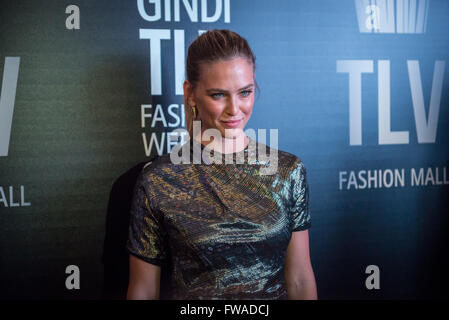 Israeli model Bar Refaeli poses for photo during opening gala of Gindi ...