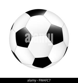 Soccer ball isolated on white background with clipping path Stock Photo