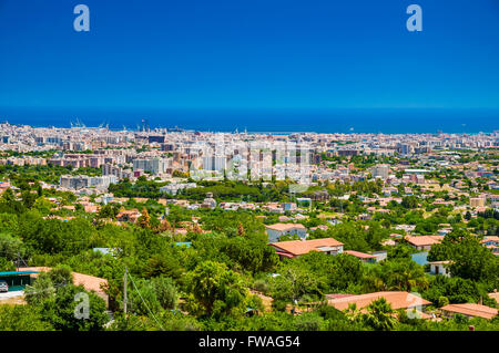 Panoramic view of Palermo from Monreale. Monreale, Palermo, Sicily, Italy. Stock Photo