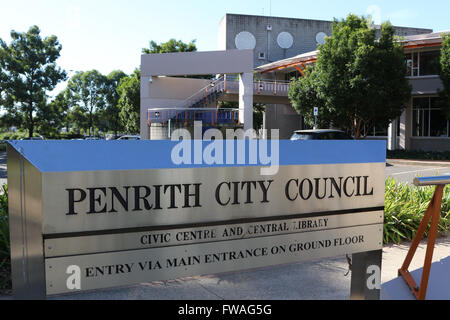 Penrith City Council building, western Sydney, Australia. Stock Photo