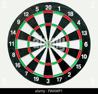 darts board isolated on white background Stock Photo