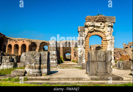 The Amphitheater of Capua, the second biggest roman amphitheater Stock Photo