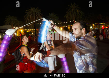Pomona, California, USA. 31st Oct, 2015. Music fans attend the HARD Day of the Dead Halloween-themed rave at the Pomona Fairplex on Saturday, October 31, 2015 in Pomona, Calif.© 2015 Patrick T. Fallon © Patrick Fallon/ZUMA Wire/Alamy Live News Stock Photo