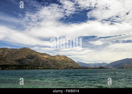 Lake Wanaka in Otago province, New Zealand (South Island) Stock Photo