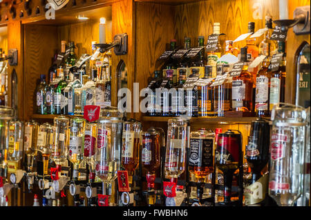 Bar in The Muskerry Arms Pub, Blarney, County Cork, Ireland. Stock Photo