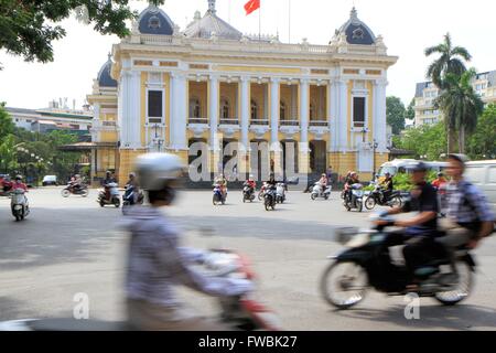 Opera House, French quarter, Hanoi, Vietnam, Asia Stock Photo