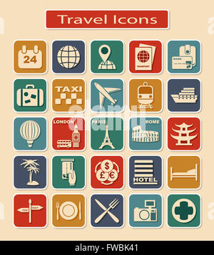 Travel Icons Stock Photo