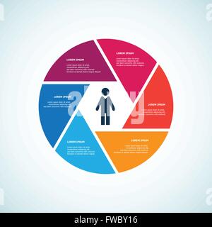 Information Wheel Stock Vector