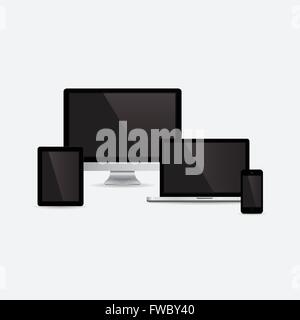 Devices background Stock Vector