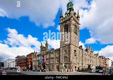 The Spires Shopping Centre and Presbyterian Assembly Rooms, Belfast. Stock Photo