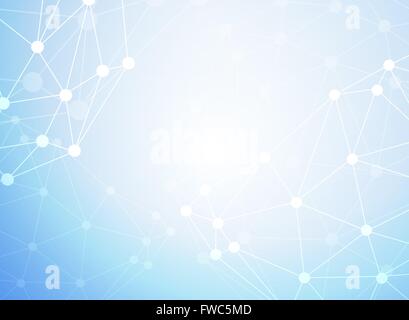 Abstract molecules medical background Stock Vector