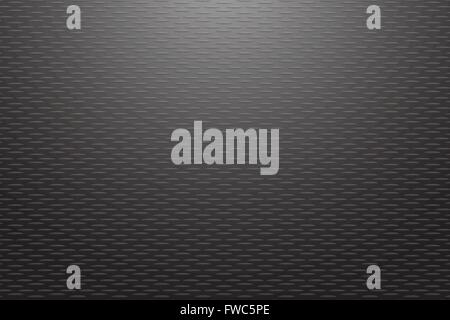 Trendy black embossed sheet vector background. Black background with light at the upper edge of the vector. Stock Vector