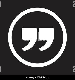 Quote sign icon , Quotation mark Stock Vector