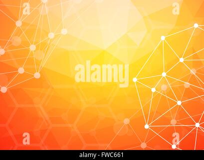 Abstract molecules medical background Stock Vector