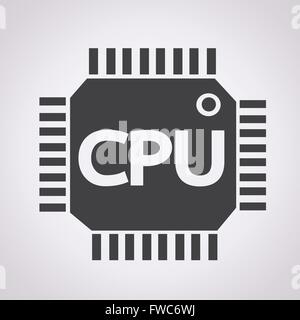 CPU icon Stock Vector