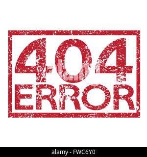 Stamp text 404 ERROR Stock Vector